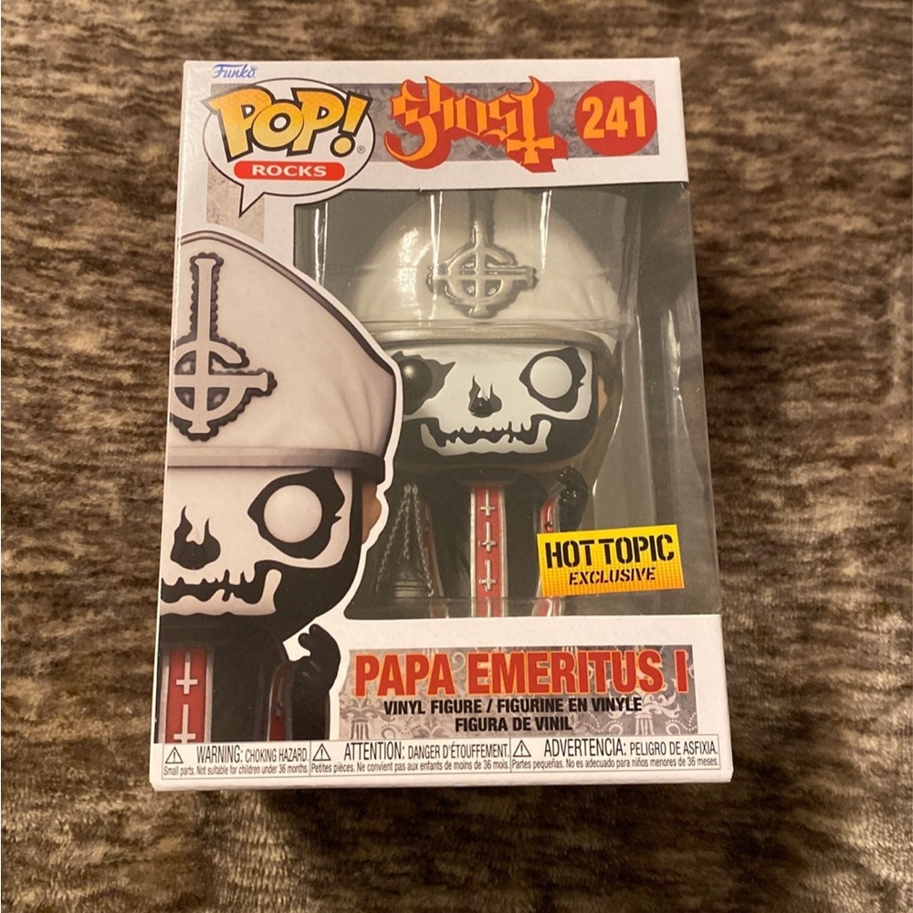 Funko Ghost Pop! Rocks Papa Emeritus I Vinyl Figure Hot Topic Exclusive
